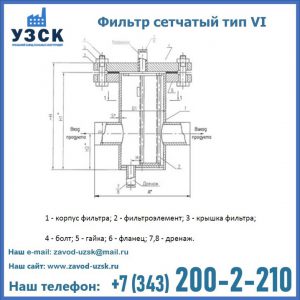 Фильтр сетчатый ФС по Т-ММ-11-2003 в Кургане
